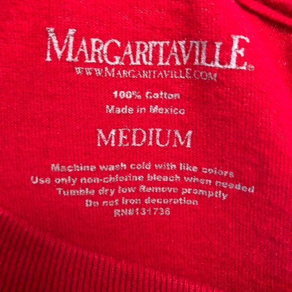 Jimmy Buffet Nashville Music City Margaritaville LD T-Shirt Men's Unisex Red M - Picture 6 of 9